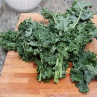 Step 3 - Wash kale and spin dry