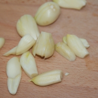 Step 4 - Slice Garlic Cloves